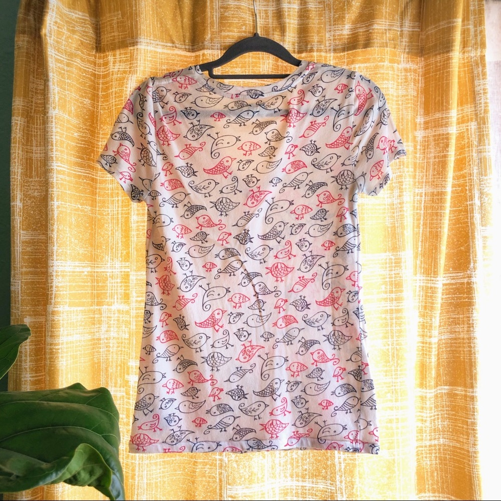 Cute & Quirky Bird Print Shirt - Picture 2 of 4